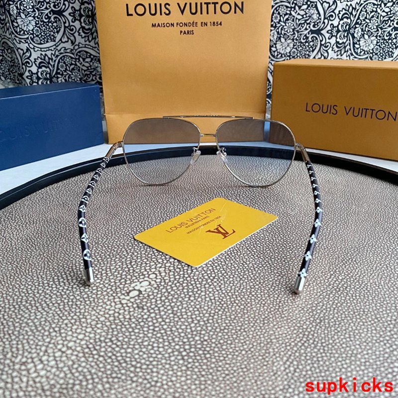 Lifestyle view of Louis Vuitton unisex sunglasses