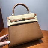 Close-up detail of classic bag design
