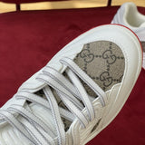 Gucci tonal black luxury sneakers view 5 padded collar comfort