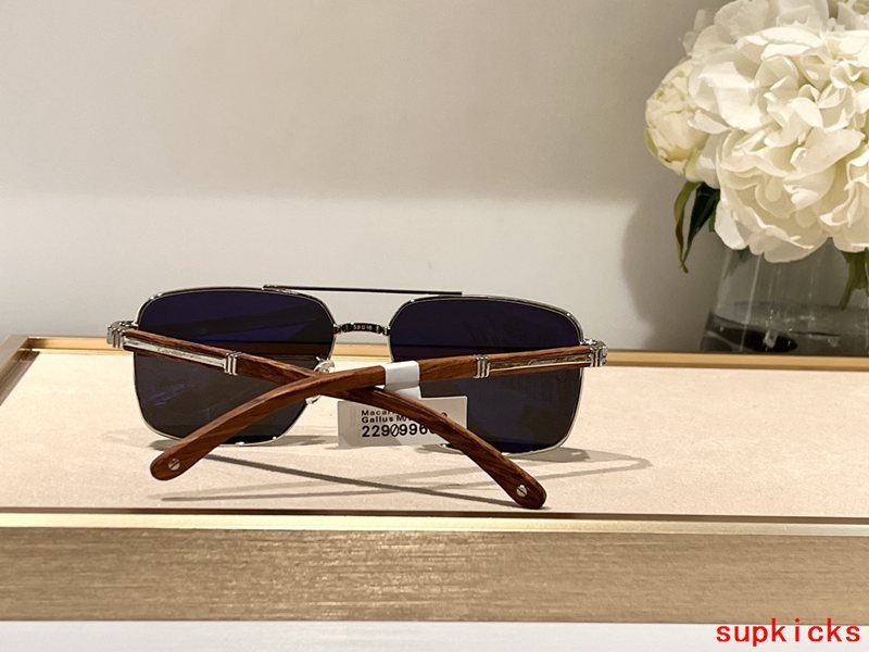 Close-up detail view of Cartier unisex sunglasses