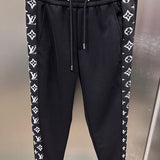 Side profile of Louis Vuitton luxury clothing with runway-inspired design