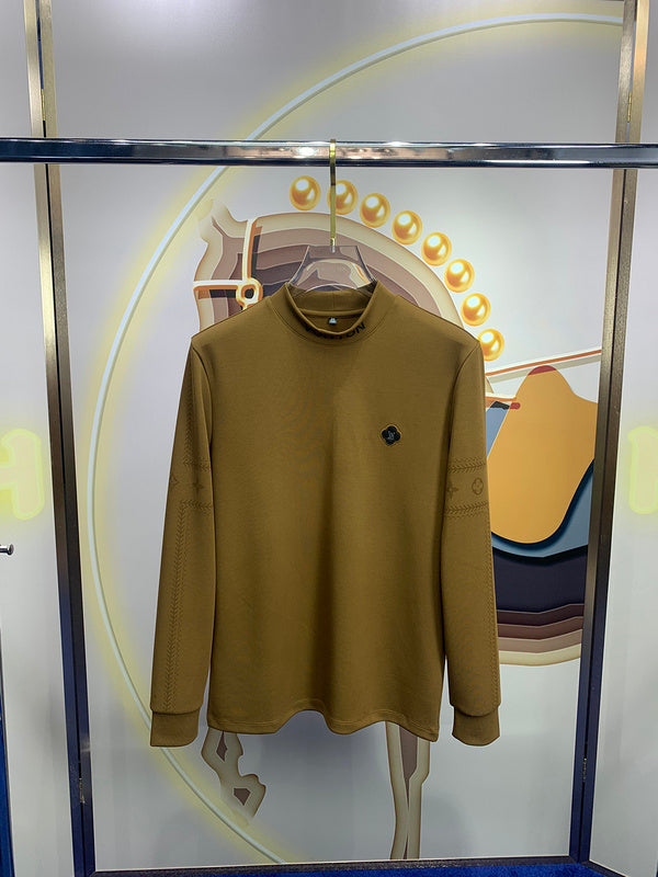 Back view of Louis Vuitton luxury clothing with monogram-inspired silhouette
