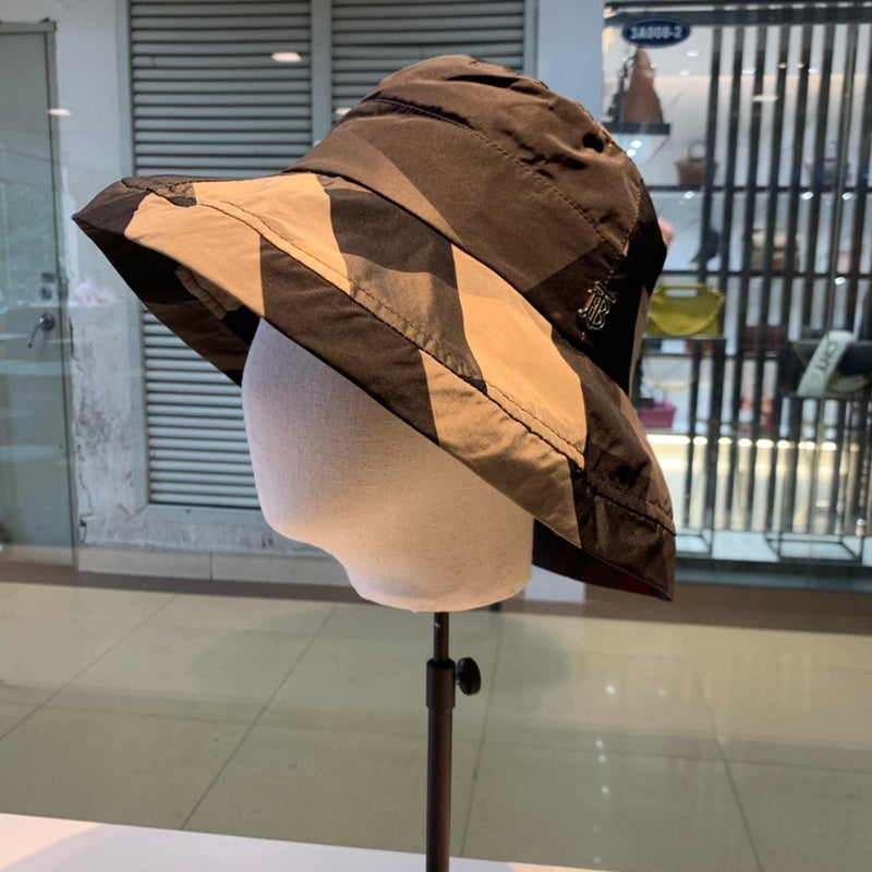 Angled view of Burberry unisex cap