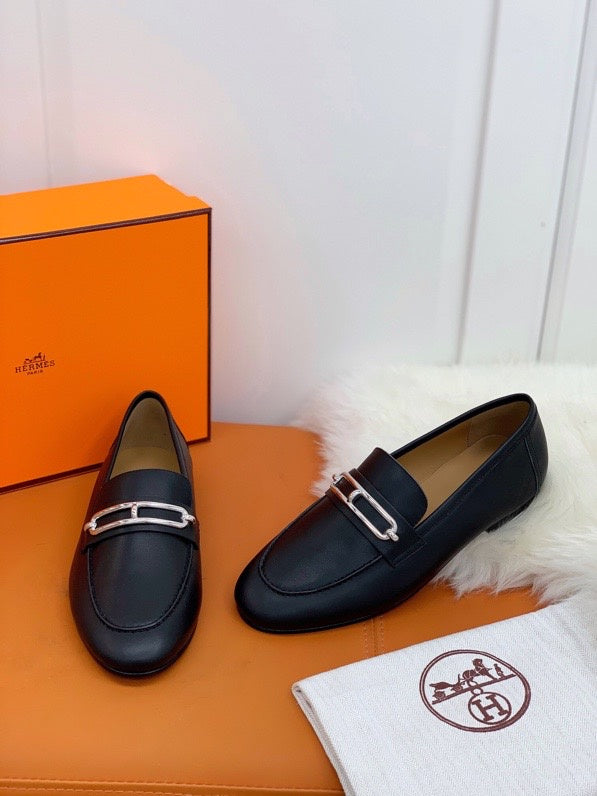 Hermès Chocolate Brown Classic Ballet Flats - Lifestyle Styling Shot