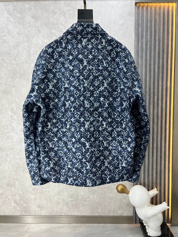 Side profile of Louis Vuitton luxury clothing with runway-inspired design
