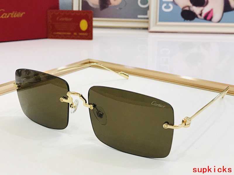 Angled view of Cartier unisex sunglasses