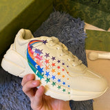 Gucci sneakers detailed view showing premium designer craftsmanship
