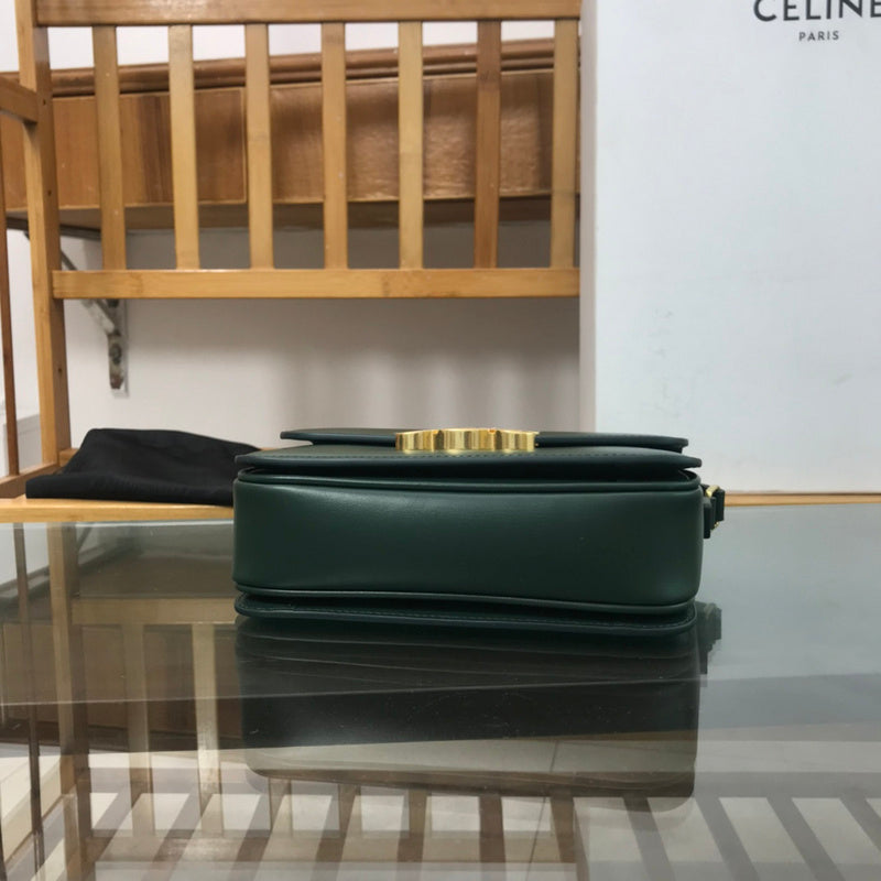 Side profile of structured premium women's handbag – women's premium purse