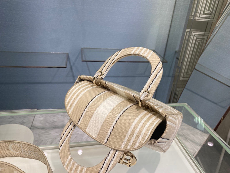 Top view of signature chic women's handbag – women's designer-style accessory