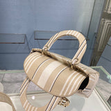 Top view of signature chic women's handbag – women's designer-style accessory