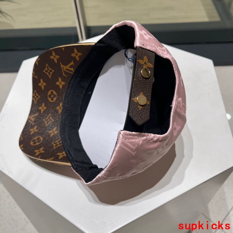 Close-up detail view of Louis Vuitton unisex cap