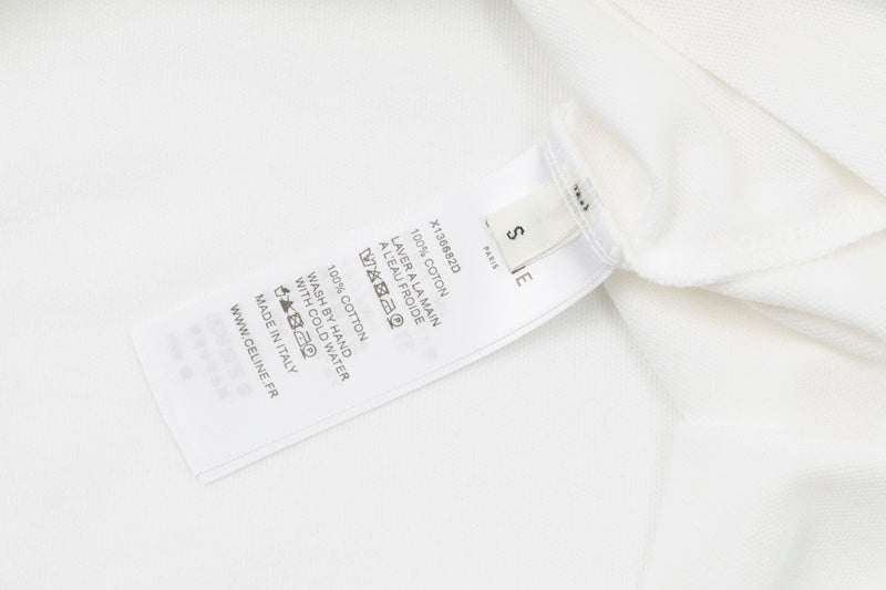 Side profile of Polo cotton polo shirt with logo-detail design