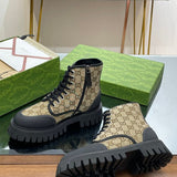 Gucci all-black luxury sneakers view 6 retro runner design