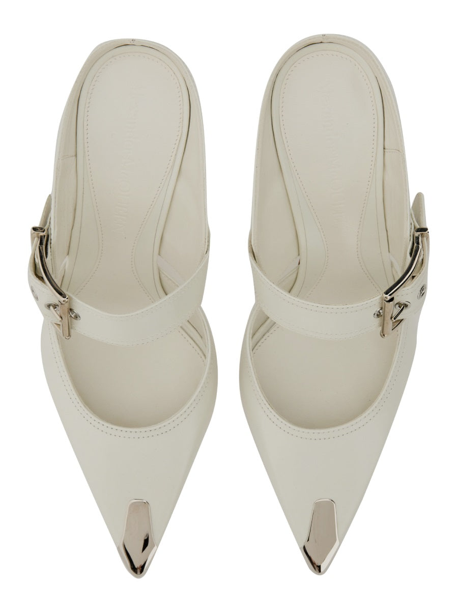 Alexander McQueen Shoes? Alexander Mcqueen Women Punk Sandal With Buckle Premium Designer Casual Shoes