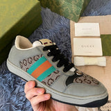 Gucci sneakers detailed view showing premium designer craftsmanship