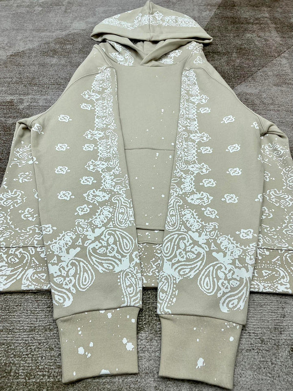 Close-up of Amiri hoodie craftsmanship