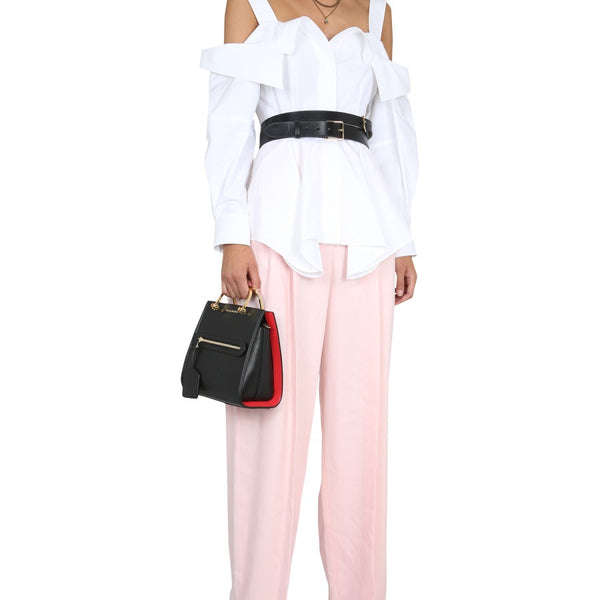 Alexander McQueen premium pants detail and craftsmanship close-up