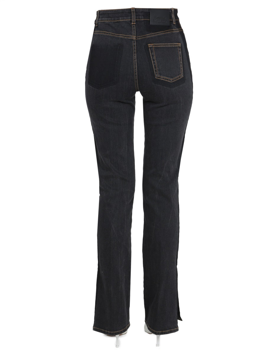 Alexander McQueen Jeans? Alexander Mcqueen Women Jeans Wide Leg Premium Designer Denim Jeans