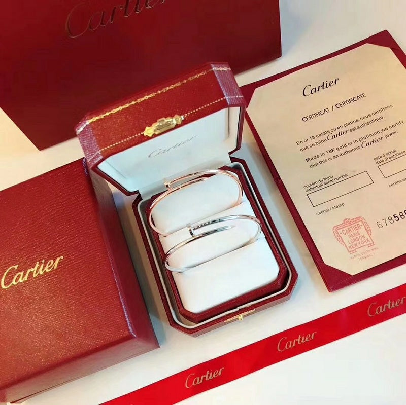 Front view of Cartier unisex jewelry piece