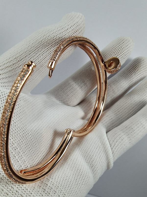 Close-up detail view of Cartier unisex jewelry piece