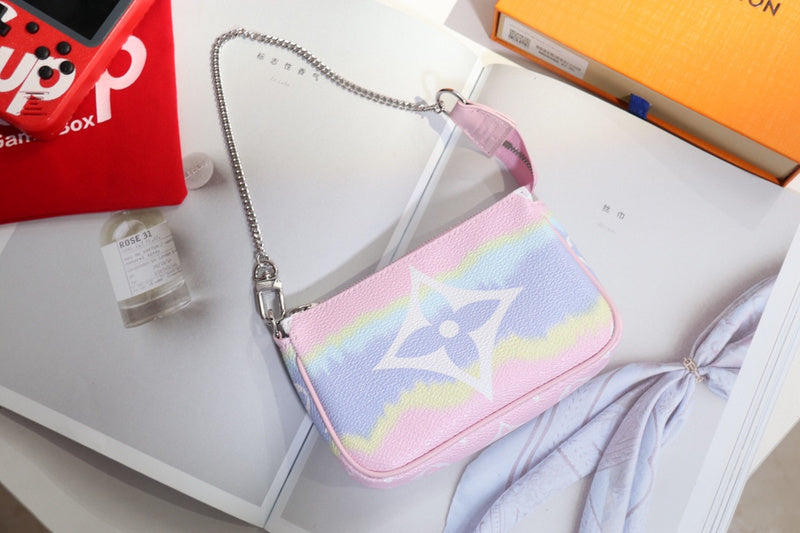Close-up detail of modern classic women's handbag – women's premium purse