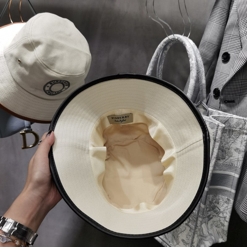 Side view of Burberry unisex cap