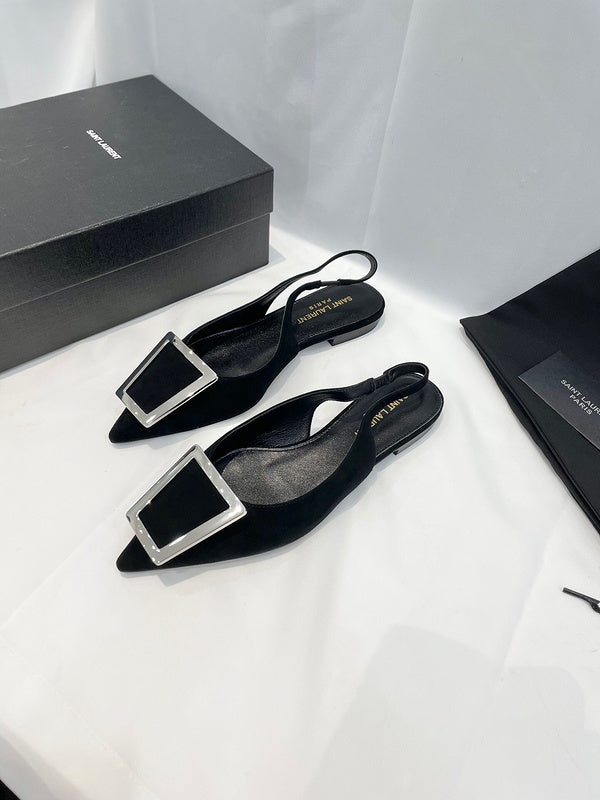 Saint Laurent luxury shoes detail shot