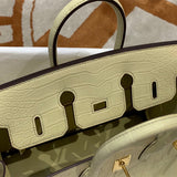 Close-up detail of refined bag design