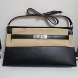  Classic satchel carried on shoulder