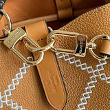 Top view of structured polished women's handbag – women's everyday handbag