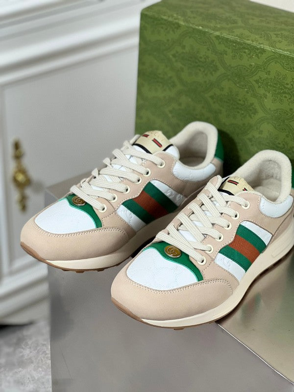 Gucci fresh white-and-black luxury sneakers view 6 streetwear statement look