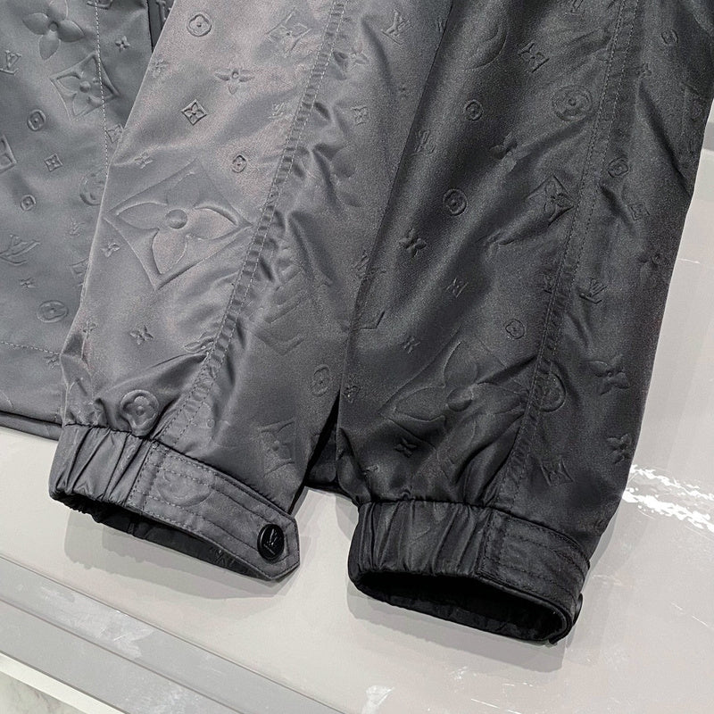 Side profile of Louis Vuitton luxury clothing with relaxed-fit cut