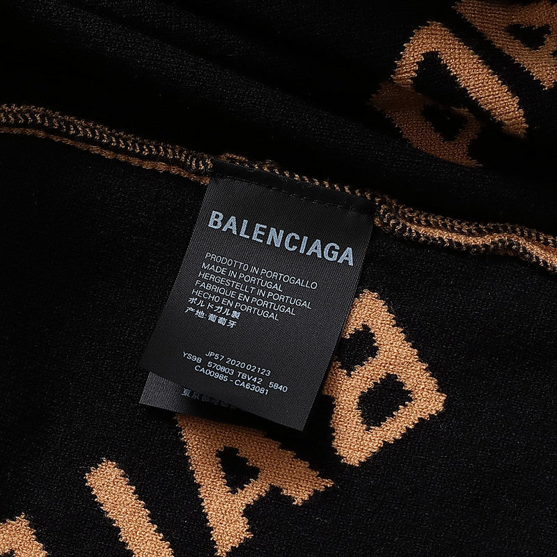 Close-up of Balenciaga designer clothing craftsmanship