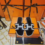 Hermes sandals Style 045 - angled studio shot