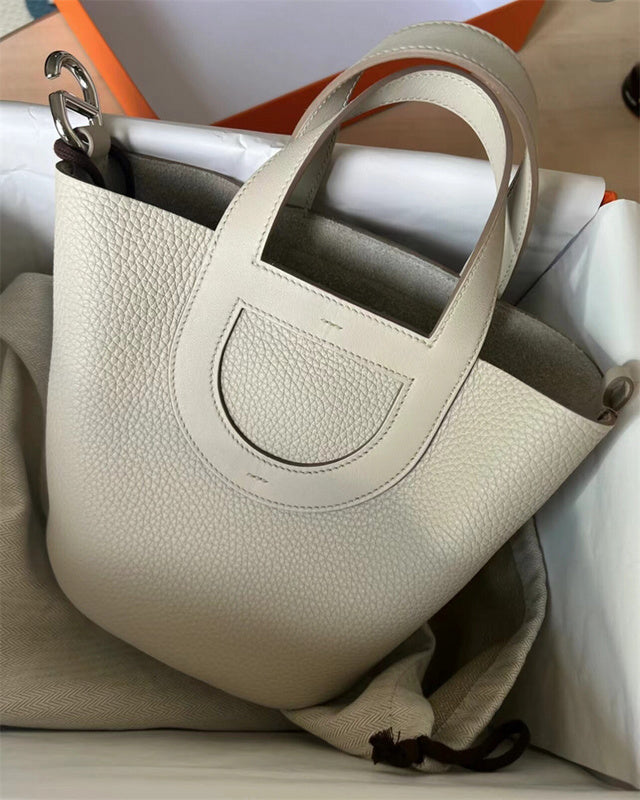 Poised bag shown from front angle
