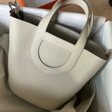 Poised bag shown from front angle