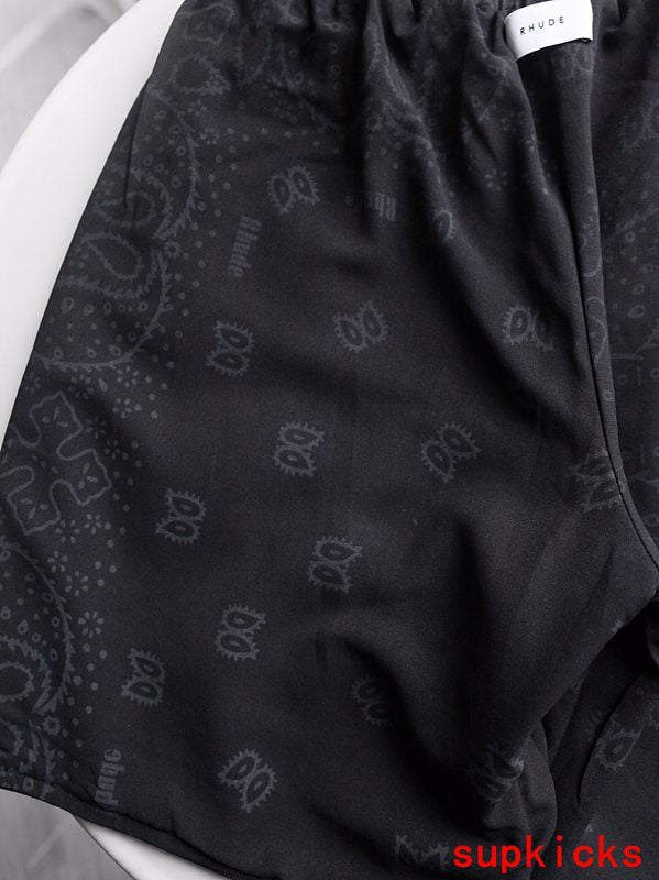 Side profile of Rhude luxury clothing with everyday silhouette