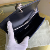 Elegant Vegan Leather Handbag - Signature Hardware Accents | Women's Premium Handbag #1712 - side angle view (image 2) of designer-inspired handbag