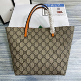 Front view of statement polished women's handbag – women's statement bag