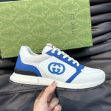 Gucci two-tone luxury sneakers view 9 breathable knit upper