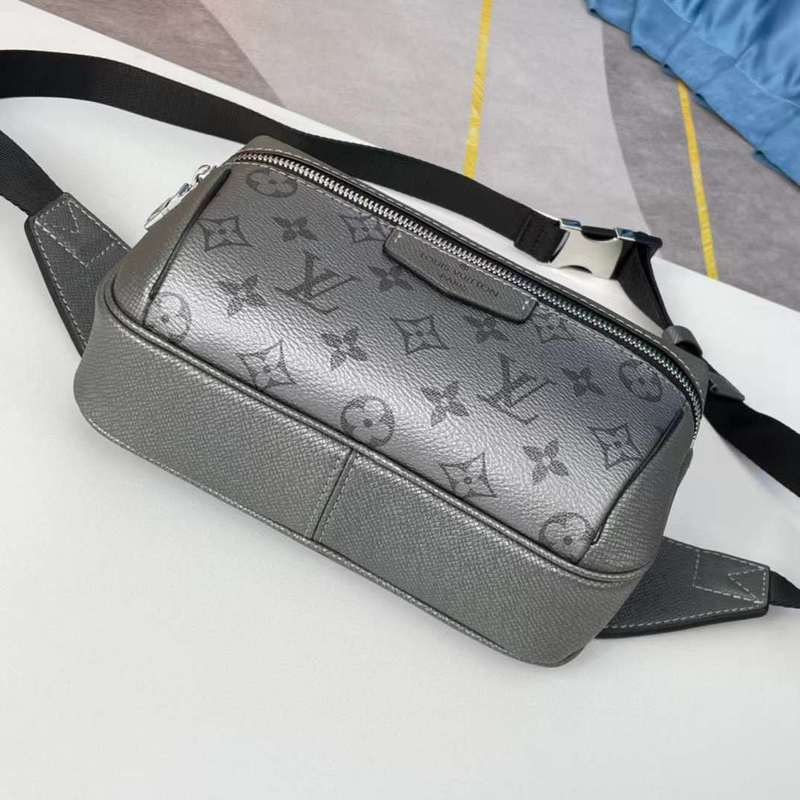 Back view of signature classic women's handbag – women's luxury handbag