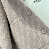 Back view of Fendi luxury Coat with clean finishing