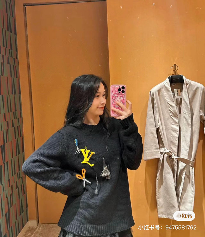 Back view of Louis Vuitton luxury clothing with streetwear-inspired cut