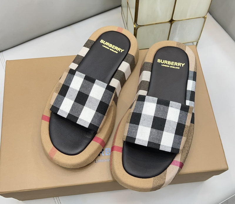 Burberry Camel High-Top Sneakers - Back View