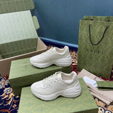 Gucci tonal black luxury sneakers view 7 chunky sole construction