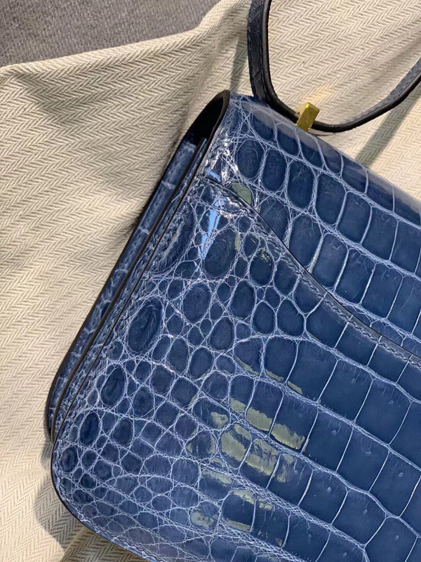 Close-up detail of sophisticated bag design