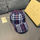 Close-up detail view of Burberry unisex cap