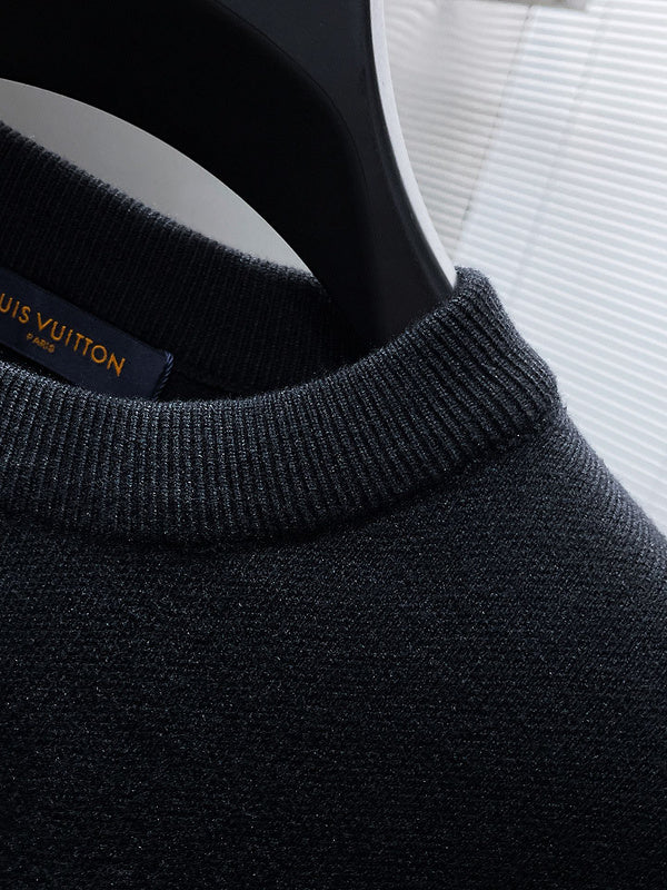 Front view of Louis Vuitton luxury clothing with relaxed-fit cut