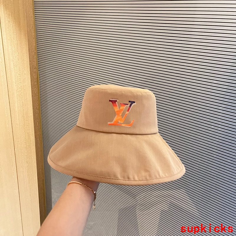 Close-up detail view of Louis Vuitton unisex cap
