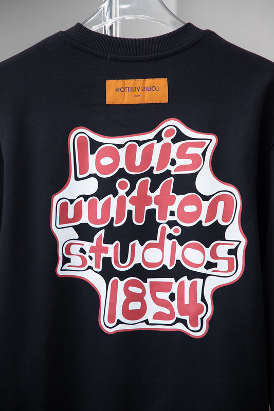Front view of Louis Vuitton luxury clothing with relaxed-fit cut